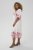 Kaffe Curve Rosa Midi Dress White Rose Border Flower - Obleke - Obleke za vse velikosti