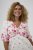Kaffe Curve Rosa Midi Dress White Rose Border Flower - Obleke - Obleke za vse velikosti