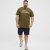 North Latitude T-Shirt Printed Short Sleeve Green - Kratke Majice - Moške kratke majice za močnejše postave