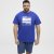 North Latitude T-Shirt Printed Blue - Kratke Majice - Moške kratke majice za močnejše postave