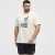 North Latitude T-Shirt Printed Off-White - Kratke Majice - Moške kratke majice za močnejše postave