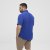 North Latitude Shirt Linen Cotton Short Sleeve Blue - Srajce - Moške srajce za Močnejše Postave
