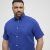 North Latitude Shirt Linen Cotton Short Sleeve Blue - Srajce - Moške srajce za Močnejše Postave