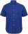 North Latitude Shirt Linen Cotton Short Sleeve Blue - Srajce - Moške srajce za Močnejše Postave