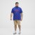 North Latitude Polo Pique Print Short Sleeve Cobalt Blue - Polo majice - Moške Polo Majice za Močnejše Postave