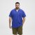 North Latitude Polo Pique V-Neck Blue - Polo majice - Moške Polo Majice za Močnejše Postave