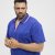 North Latitude Polo Pique V-Neck Blue - Polo majice - Moške Polo Majice za Močnejše Postave