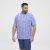 North Latitude Shirt Denim Printed Allover Blue - Srajce - Moške srajce za Močnejše Postave
