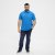 North Latitude Polo Short Sleeve Blue - Polo majice - Moške Polo Majice za Močnejše Postave