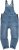 JP1880 Dungarees Denim Adjustable Straps Blue - Kavbojke & hlače - Moške Kavbojke in Hlače za Močnejše Postave