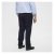 North Latitude Dress Pants Elastic Waist Navy Blue - Hlače - Moške Hlače za Močnejše Postave