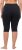 Ulla Popken Stretch Knit Bike Shorts Blue - Kavbojke & Hlače v Velikih Številkah – Plus Size - 