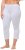 Ulla Popken Basic Stretch Knit Capris White - Kavbojke & Hlače v Velikih Številkah – Plus Size - 