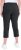 Ulla Popken Stretch Basic Bengaline Capri Pants Black - Kavbojke & Hlače v Velikih Številkah – Plus Size - 