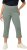 Ulla Popken Stretch Basic Bengaline Capri Pants Light Moss Green - Kavbojke & Hlače v Velikih Številkah – Plus Size - 