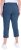 Ulla Popken Stretch Basic Bengaline Capri Pants Denim Blue - Kavbojke & Hlače v Velikih Številkah – Plus Size - 