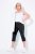 Ulla Popken Bengaline Elastic Waist Stretch Capri Pants Black - Látkové nohavice - Ženske hlače širokih hlačnic