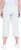 Ulla Popken Stretch Cotton Cargo Crop Pants Snow White - Kavbojke & Hlače v Velikih Številkah – Plus Size - 
