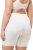 Ulla Popken Lace Hem Stretch Viscose Knit Bicycle Length Lounge Shorts White - Kavbojke & Hlače v Velikih Številkah – Plus Size - 
