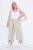 Ulla Popken Cool Linen Elastic Waist Capri Pants Brown - Kavbojke & Hlače v Velikih Številkah – Plus Size - 