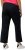 Ulla Popken Wide Leg Ruby Fit Stretch Chino Pants Dark Teal - Kavbojke & Hlače v Velikih Številkah – Plus Size - 