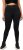 Ulla Popken High Waist Quick Dry Recycled Stretch Leggings Black - Kavbojke & Hlače v Velikih Številkah – Plus Size - 
