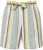 Ulla Popken Striped Wide Leg Elastic Waistband Shorts White - Kavbojke & Hlače v Velikih Številkah – Plus Size - 