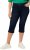 Ulla Popken Basic Capri Sarah Fit Jeans Denim Blue - Kavbojke & Hlače v Velikih Številkah – Plus Size - 