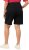 Ulla Popken Basic Denim Mandy Bermuda Shorts Black - Kavbojke & Hlače v Velikih Številkah – Plus Size - 
