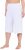 Ulla Popken Wide Leg Flared Bermuda Shorts White - Kavbojke & Hlače v Velikih Številkah – Plus Size - 