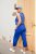 Ulla Popken Cropped Ruby Fit Pants Blue - Kavbojke & Hlače v Velikih Številkah – Plus Size - 