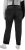 Ulla Popken Side Stripe Stretch Fit Boyfriend Jeans Black - Kavbojke & Hlače v Velikih Številkah – Plus Size - 