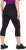 Ulla Popken Cropped High Waisted Leggings Black - Kavbojke & Hlače v Velikih Številkah – Plus Size - 