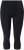 Ulla Popken Cropped Sports Leggings Black - Kavbojke & Hlače v Velikih Številkah – Plus Size - 