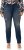 Ulla Popken Sammy Destroy 5 Pocket Jeans Blue Denim - Kavbojke & Hlače v Velikih Številkah – Plus Size - 