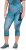 Ulla Popken Quick Dry Cropped Geometric Print Leggings Blue - Jakne - 