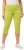 Ulla Popken Stretch Fit Raw Hem Capris Pistachio - Kavbojke & Hlače v Velikih Številkah – Plus Size - 