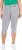 Ulla Popken Denim Fringed Hem Capris Grey - Kavbojke & Hlače v Velikih Številkah – Plus Size - 