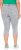Ulla Popken Denim Fringed Hem Capris Grey - Kavbojke & Hlače v Velikih Številkah – Plus Size - 