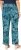 Ulla Popken Tropical Leaf Print Elastic Waist Pants Blue - Kavbojke & Hlače v Velikih Številkah – Plus Size - 