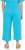 Ulla Popken Muslin Elastic Waist Culottes Blue - Kavbojke & Hlače v Velikih Številkah – Plus Size - 