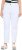 Ulla Popken Used Look 5 Pocket Comfy Waistband Mom Jeans Snow White - Kavbojke & Hlače v Velikih Številkah – Plus Size - 