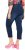 Ulla Popken Cropped Denim Look Stretch Fit Leggings Denim Blue - Kavbojke & Hlače v Velikih Številkah – Plus Size - 