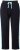 Ulla Popken Side Stripe Elastic Waist Joggers Black - Kavbojke & Hlače v Velikih Številkah – Plus Size - 