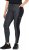 Ulla Popken Quick Drying Leopard Print Sport Leggings Black - Kavbojke & Hlače v Velikih Številkah – Plus Size - 