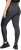 Ulla Popken Quick Drying Leopard Print Sport Leggings Black - Kavbojke & Hlače v Velikih Številkah – Plus Size - 