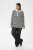 Kaffe Curve Miana Long Sleeve Polo Chalk with Black Stripe - Polo majice - 