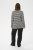 Kaffe Curve Miana Long Sleeve Polo Chalk with Black Stripe - Polo majice - 