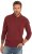 JP1880 Polo Shirt Long Sleeve Piqué Red - Polo majice - Moške Polo Majice za Močnejše Postave