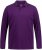 JP1880 Polo Shirt Long Sleeve Pique Purple - Polo majice - Moške Polo Majice za Močnejše Postave